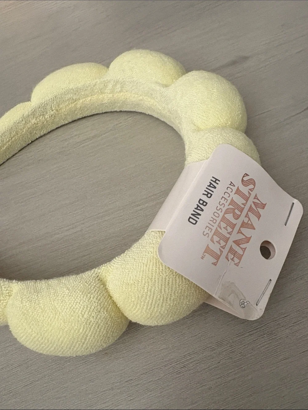 Kids Plush Bubble Headband - Pale Yellow